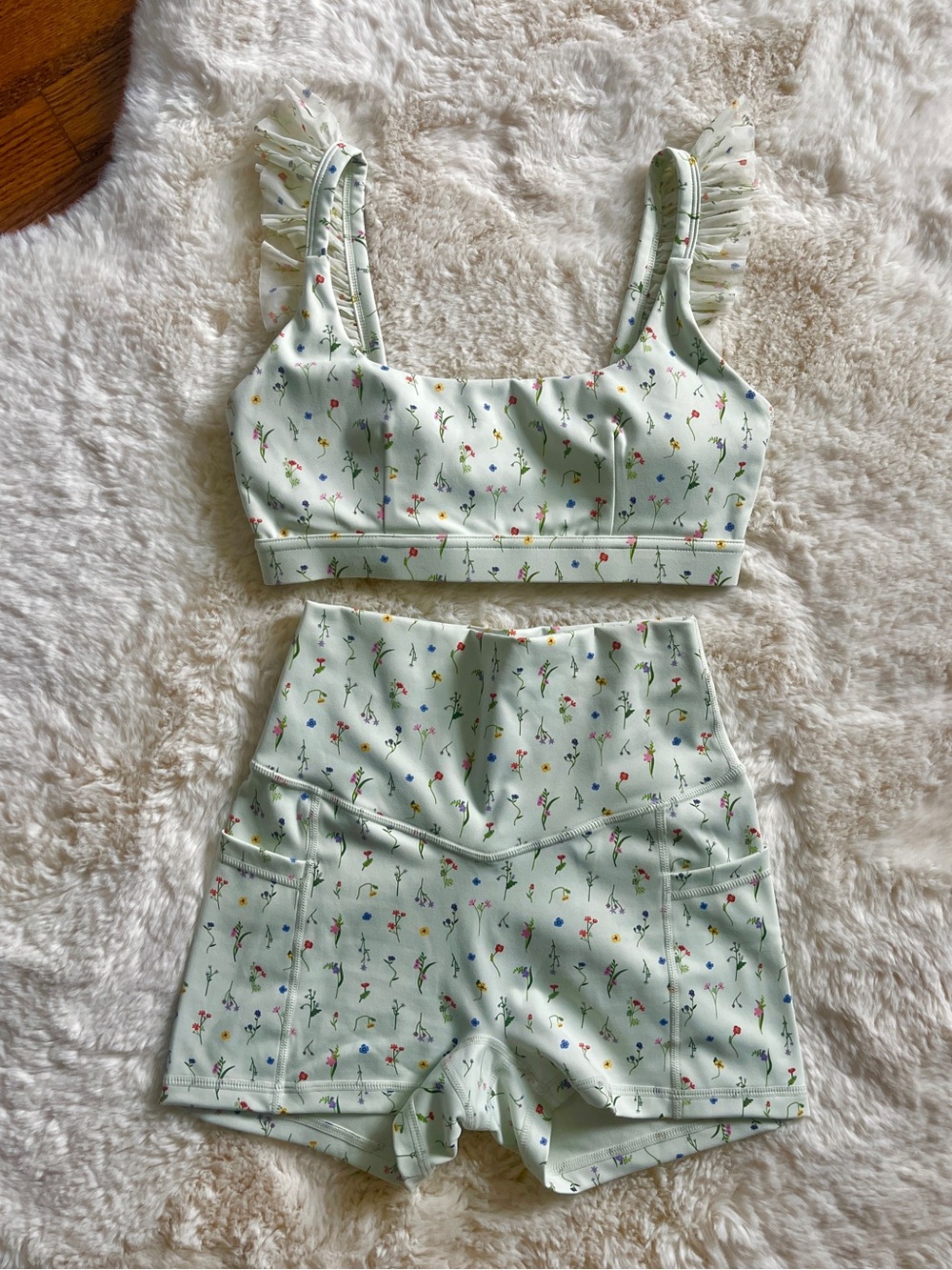 Popflex Meadow Booty Short & Romance Bra Matching Set